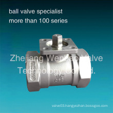 Stainless Steel 1PC Ball Valve with ISO5211 Direct Mount Pad 1000wog Pn63